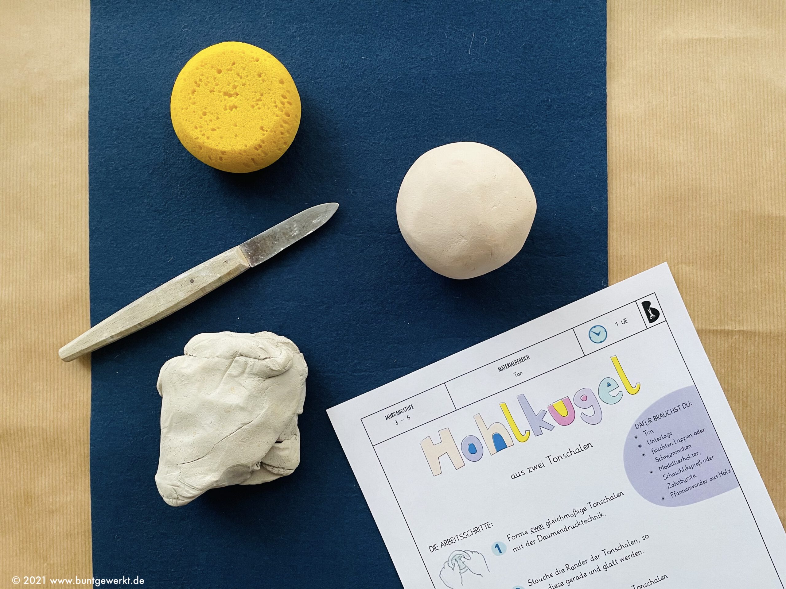 Hohlkugel In Der Hohlklopftechnik Buntgewerkt