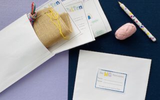 Materialpaket Stickmäppchen, Sticken, Nähen, Anleitung, Grundschule