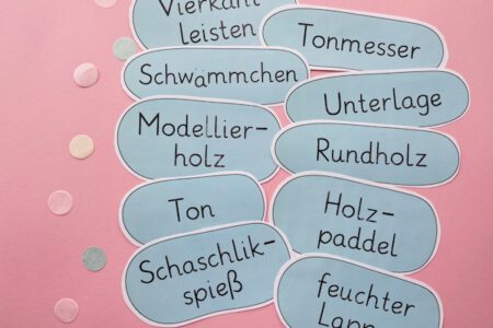 Ton Wortkarten, Ton, Plattentechnik, Anleitung, Töpfern, Grundschule, Mittelschule, Werken