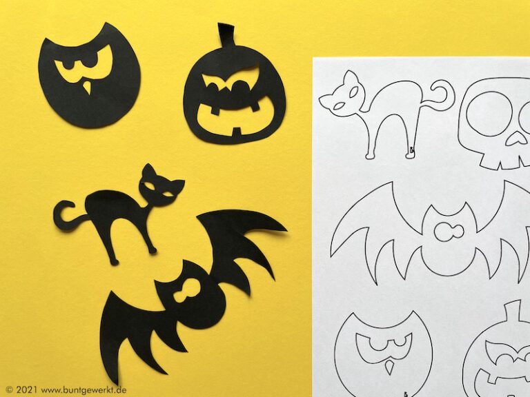 Halloween Fensterbild - Buntgewerkt - Für Fachlehrer Und Kreative