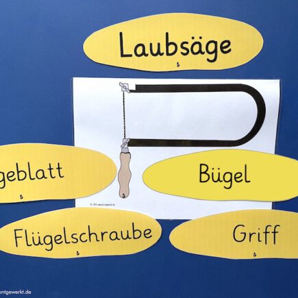 Die Laubsäge, Anleitung, Schüler, sägen, Sperrholz, Medien Laubsäge, Grundschule, Mittelschule, Werken