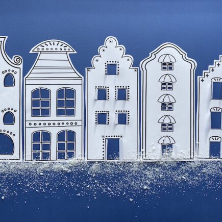 Häuser, Cutter, Fensterbild, Werken und Gestalten, Grundschule, Mittelschule,