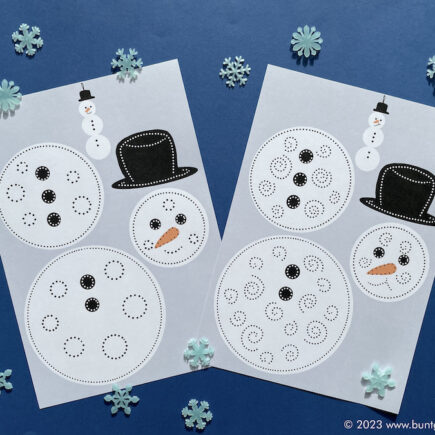 Schneemann prickeln, Winter, Schneemann, Fensterbild, Grundschule, Werken und Gestalten, prickeln,