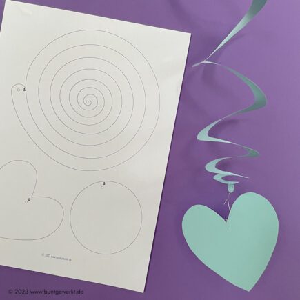 Bunte Spirale, Fasching, Schulhausdekoration, Werken und Gestalten, Grundschule, Mittelschule,